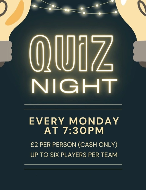Weekly Quiz Night Every Monday